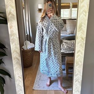 NWT Eleanor James Brand Collins Duster | Domino Blue - Cover up or robe!